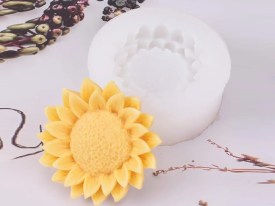 Molde silicona girasol grande 